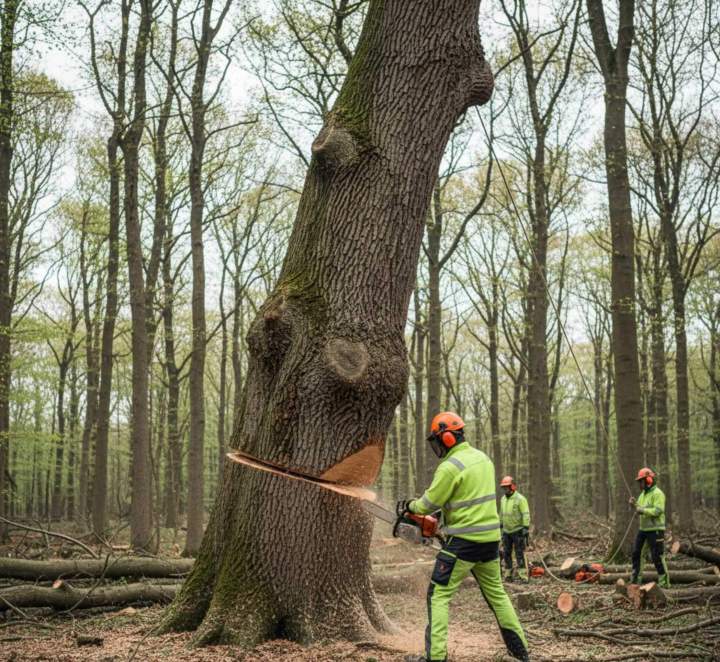 Abattage d'arbre difficile, Issoudun